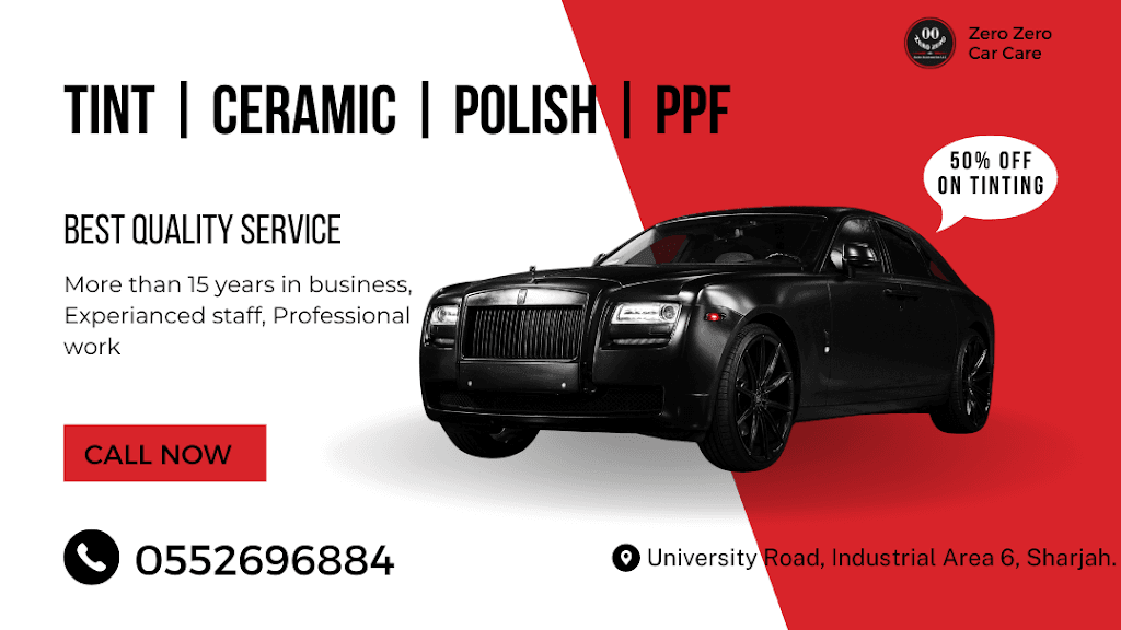 ZERO ZERO Nano Car Tinting Sharjah zyrw zyrw